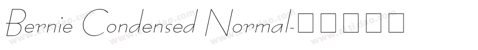 Bernie Condensed Normal字体转换